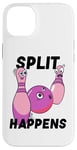 Coque pour iPhone 14 Plus Split Happens Bowler Funny Bowling