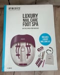 Homedics Luxury Nail Care Foot Spa with Relaxing Hydro-Massage + Nail care kit