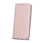 FOLIO SMART POUR SAMSUNG A5 2017 A520 DE COULEUR ROSE CARBONE