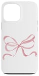 iPhone 13 Pro Max Coquette Pink Ribbon Bow Cute Pink Heart Soft Girl Case