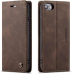 Iphone 6/7/8/Se 2020 Case 4.7 Inch , Leather Case With Magnetic Closure Bumper