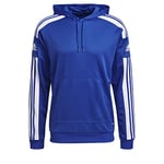 adidas Men's Squadra 21 Hoodie, Royal Blue / White, XS