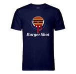 T-Shirt Homme Col Rond Burger Shot Geek Jeux Video Los Angeles