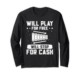 Xylophone Music Xylophone Player Play For Free Xylophonist Long Sleeve T-Shirt