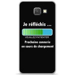 Coque TPU gel souple Samsung Galaxy A3 (2016) design Message Je reflechis, Texte blanc