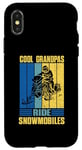 Coque pour iPhone X/XS Motoneiges Cool Grandpas Ride pour homme