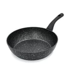 Blackmoor 66199 Classic 28cm Non Stick Sauté Pan/Deep Sided Induction Frying Pan/Cool Touch Handle/Suitable for Induction, Electric and Gas Hobs/Black Colour