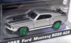 Greenlight 1/64 Ford Mustang BOSS 429 1969 John Wick Green Wheel Chase Version