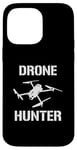 Coque pour iPhone 14 Pro Max Drone Hunter Objet volant Contrôle de la circulation aérienne