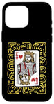 iPhone 16 Pro Max King Of Hearts Doodle - Vintage Graphic Card Game Lover Case