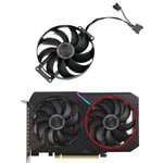 Refroidisseur de carte graphique Tourists,Mini Ventilateur Double OC,GérFor ASUS GeForce,RTX 3060Ti V2,T129215SU,12V,0,5 A,6 Broches,87mm,RTX3060,3060 Ti - Type B Fan