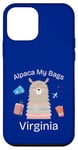 Coque pour iPhone 12 mini Alpaca My Bags Virginia Tenue de voyage de vacances