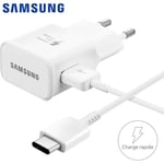 Chargeur Samsung Rapide EP-TA20EWE + Cable USB Type C pour Samsung Galaxy A54 5G 6.4" Couleur Blanc