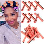 10x Hair Rollers with Rubber Band Perming Curlers for Long Short Hair Beauty Kit