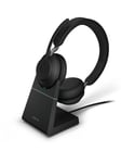 Jabra Evolve2 65 Link380c MS Stereo Stand Black