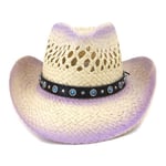 Summer Sun Cowboy Olkihattu Western Naiset Tyttö Vaaleanpunainen Tiara Cowgirl Hattu Käsintehty juhlapukujuhlahattu Panama Beach Cap