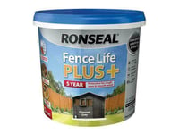 Ronseal Fence Life Plus+ Charcoal Grey 5 Litre RSLFLPPCG5L