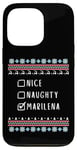 Coque pour iPhone 13 Pro Gentile Coquine Noël Marilena Pull Moche