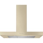 Rangemaster UNBHDS90CR 90cm Flat Chimney Cooker Hood Cream