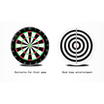 LHQ-HQ Dart Board Thickened Darts Target Double-sided Flocking Professional Dart Board Set 18 Inch Competition Dart Board Full Size Match Dart Board (Color, Size : One size)