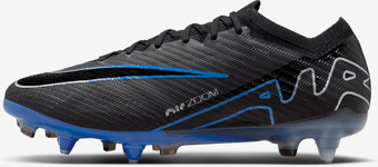 Nike Soft-ground Low-top Football Boot Mercurial Vapor 15 Elite Jalkapallokengät BLACK/HYPER ROYAL/CHROME