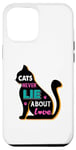 Coque pour iPhone 13 Pro Max Les chats ne mentent jamais sur l'amour