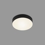 Briloner - Plafonnier LED sans cadre, LED plafonnier, LED montage en saillie, température de couleur blanc chaud, Ø157 mm, noir