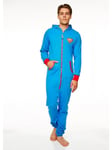 Groovy UK - Superman DC Comics - Jumpsuit - Blue Logo - Adult