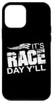 Coque pour iPhone 12 mini Citation It's Race Day Yall Car Racing Dirt Road Track Racing