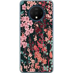 OnePlus 7T Transparent Mobilskal Blommor