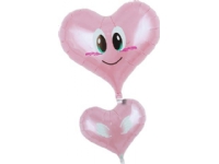GoDan Ballong hjärta Jelly 14' leende ängel rosa