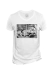 T-Shirt Homme Col V James Dean Elizabeth Talyor Acteurs Icones Star Cinema