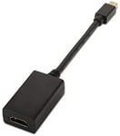 Aisens - convertisseur mini dp vers hdmi, mdp/m-hdmi a/h, noir, 15cm