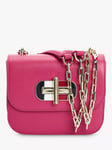 Tommy Hilfiger Turnlock Chain Strap Crossover Bag, Hot Magenta