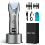 Men Body Hair Trimmer Groin Shaver Men Body Grooming Clipper Rechargeable