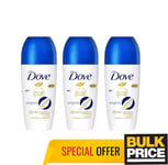 Dove Original Roll-On Crème Antitranspirant Déodorant Avancé Soin 50ml 3-pack