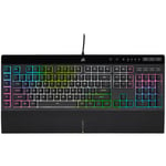 Clavier Corsair K55 RGB Pro CH-9226765-DE Filaire USB QWERTZ DE Noir