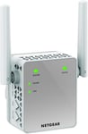 NETGEAR EX3700-100UKS AC750 WiFi Range Extender 802.11n/ac 1-Port Wall-plug External Antennas