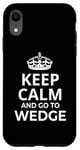 Coque pour iPhone XR Wedge Souvenirs / « Keep Calm And Go To Wedge Surf Resort! »