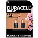 DURACELL CR123 (2 Pack) high power lithium battery 3V (CR123A / CR17345) Long life guaranteed – For use in Cameras, Flashlights, Smoke Detectors and Other Small Electronic Devices–10 Years In-Storage