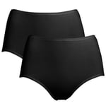 Trofe Maxi Briefs Bamboo Mix Trosor 2P Svart Small Dam