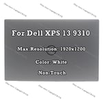 13.4" Dell XPS 13 9310 FHD LCD Display Non-Touch Screen Assembly Complete White