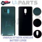 For ONEPLUS 6T 1+6T Rear Back Battery Cover Replacement With Adhesive Black