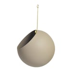 AYTM GLOBE hängande kruka o17 cm h28 cm Taupe