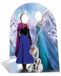 Frozen Anna, Elsa and Olaf CHILD SIZE CARDBOARD STAND-IN cutout standee party!