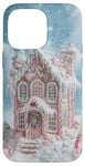 iPhone 14 Pro Max Cute Christmas Gingerbread House Snowflakes Holiday Xmas Case