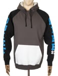 The Quiet Life Climber Hooded Sweat - Charcoal/White Colour: Charcoal/White/Black, Size: Small