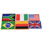 Embroidery Sew Iron On Patch Nation Flag Badge Transfers Cloth F Italy 8.5cm*5.6