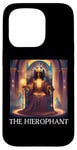 Coque pour iPhone 15 Pro La carte de tarot hiérophante, hiérophante. Tarot, Tarot Cards