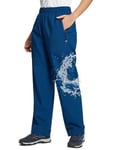 BALEAF Pantalon de pluie pour femme - Imperméable - 10 000 mm - H2O - Respirant - Pantalon de randonnée léger - Coupe-vent - Pour vélo, plein air et trekking, bleu marine, XXL